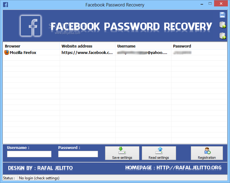download facebook password cracker